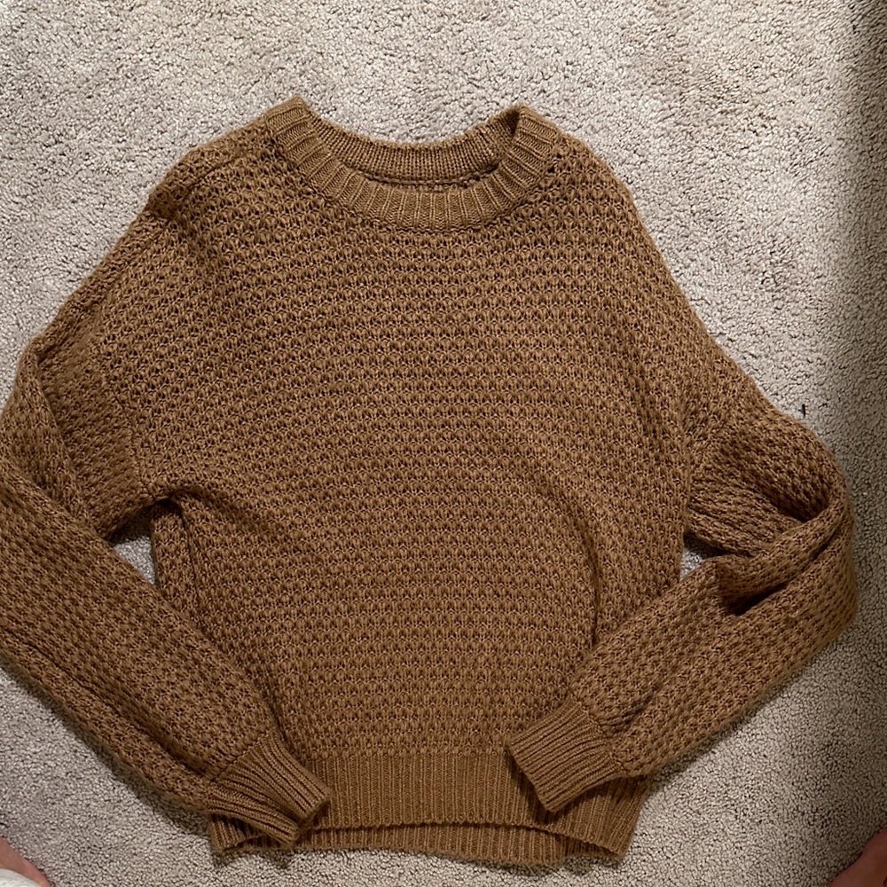 NWT Abercrombie & Fitch Olive Crew Neck Sweater